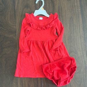 Baby girl red dress from Carters size 12 month excellent condition!
